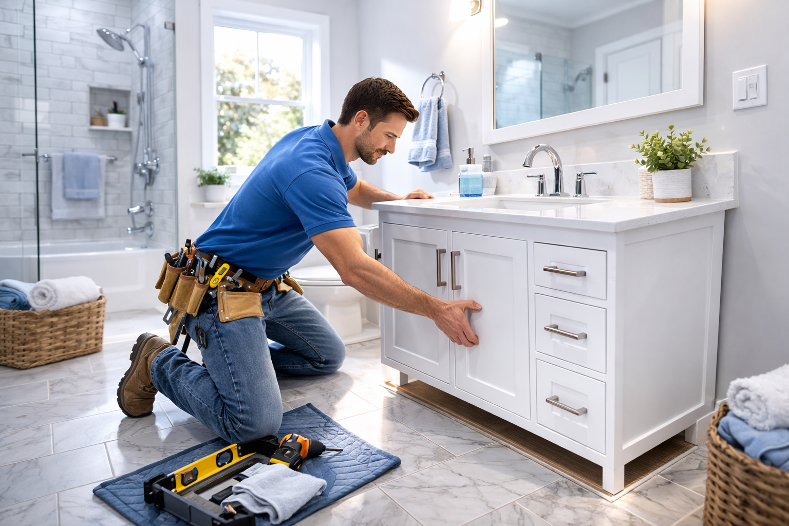 Bathroom Vanity Installation