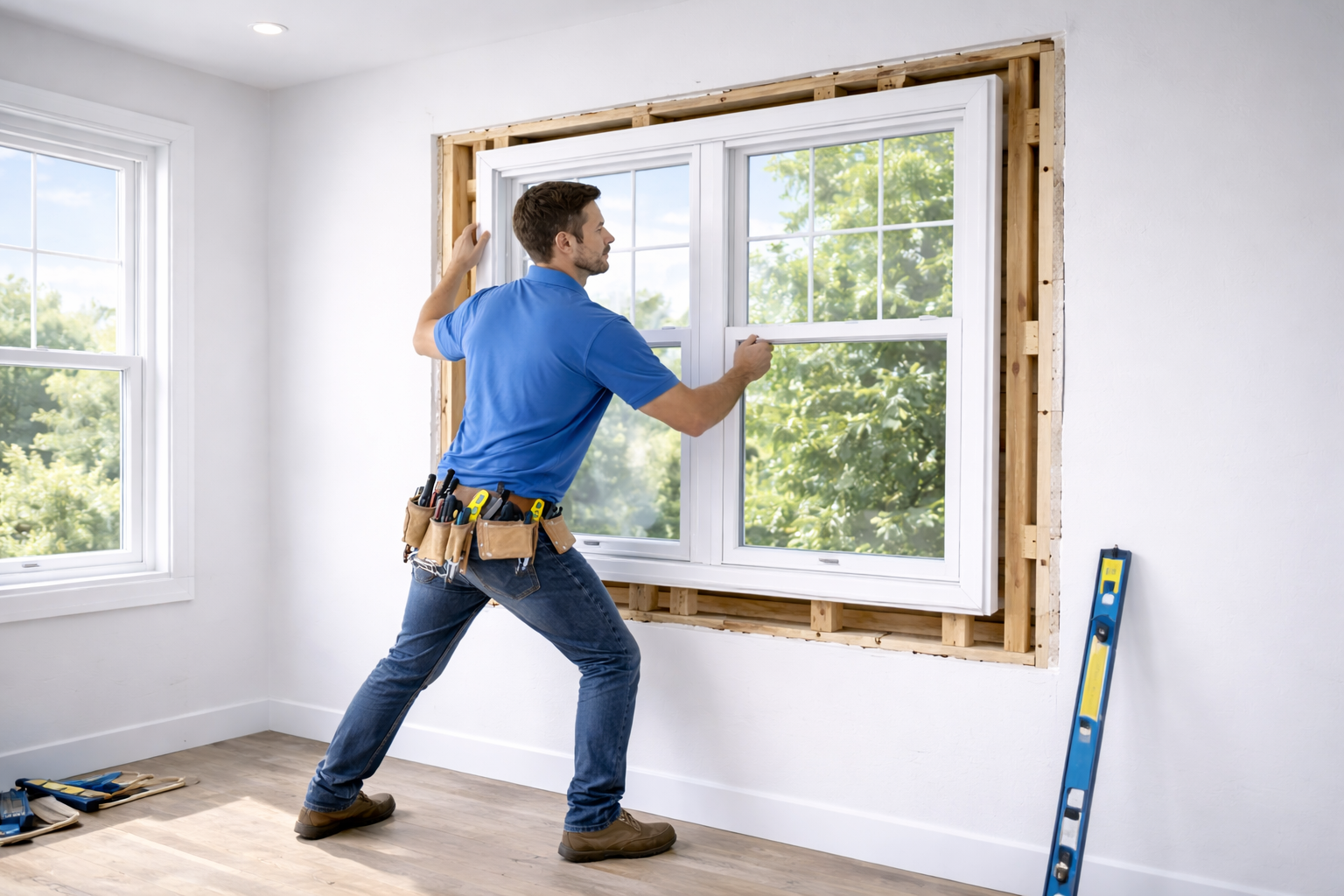 Window Installation up to 2 floors high